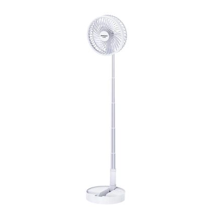 JOHNSON - Ventilatore da tavolo ricaricabile GIRAFFA 5W/3,7V 1200 mAh Ø 20 cm bianco