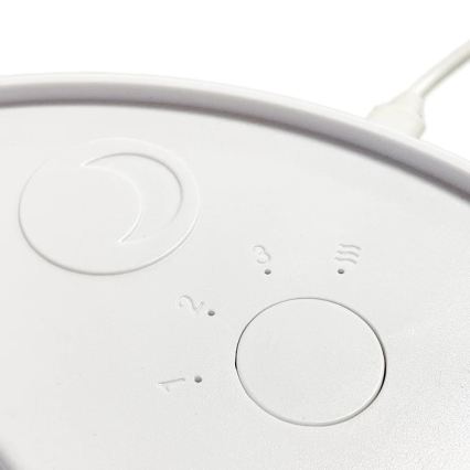 JOHNSON - Ventilatore da tavolo ricaricabile GIRAFFA 5W/3,7V 1200 mAh Ø 20 cm bianco