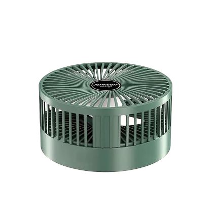 JOHNSON - Wiederaufladbarer Tischventilator TORTUGA 5W/3,7V 1200 mAh Ø 16,5 cm grün