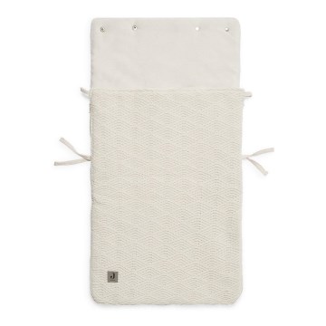 Jollein - Autositz-Sack RIVER KNIT 42x82 cm Creme-Weiß