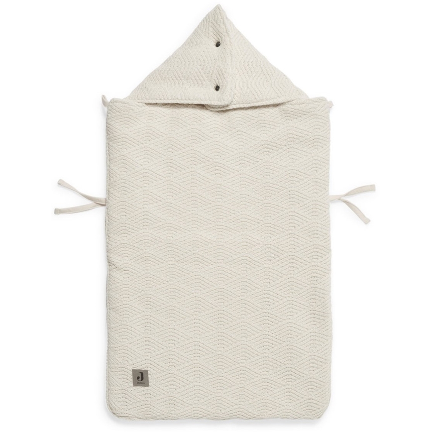Jollein - Sac pour siège auto RIVER KNIT 42x82 cm Cream White