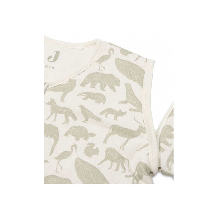 Jollein - Schlafsack 2-in-1 3-9 Monate 3 TOG Tiere Olivgrün