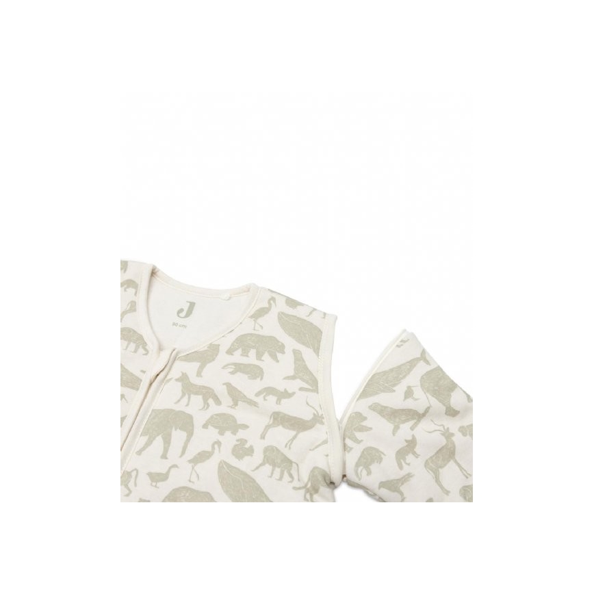 Jollein - Schlafsack 2-in-1 6-18 Monate 3 TOG Tiere Olivgrün