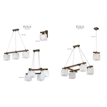 Jupiter 1094 - PO 4 p - Lustre suspension POLA 4xE27/60W/230V