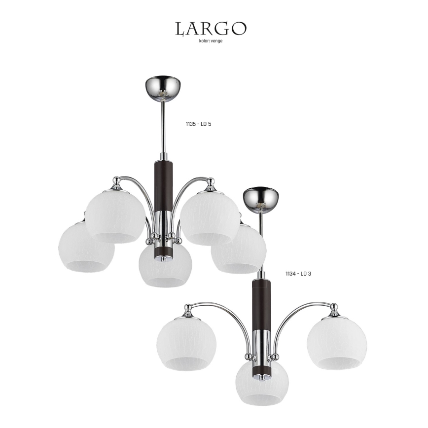 Jupiter 1135 - LO5VE - Hängeleuchte LARGO 5xE27/60W/230V