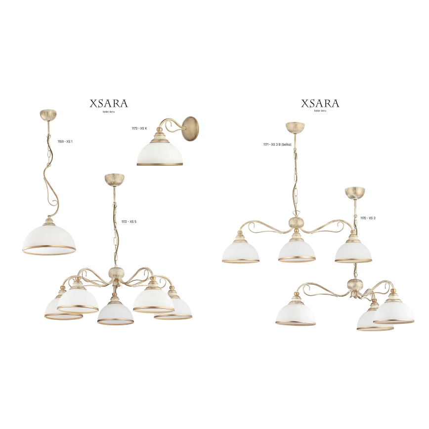 Jupiter 1171 - Lampada a sospensione XSARA 3xE27/60W/230V