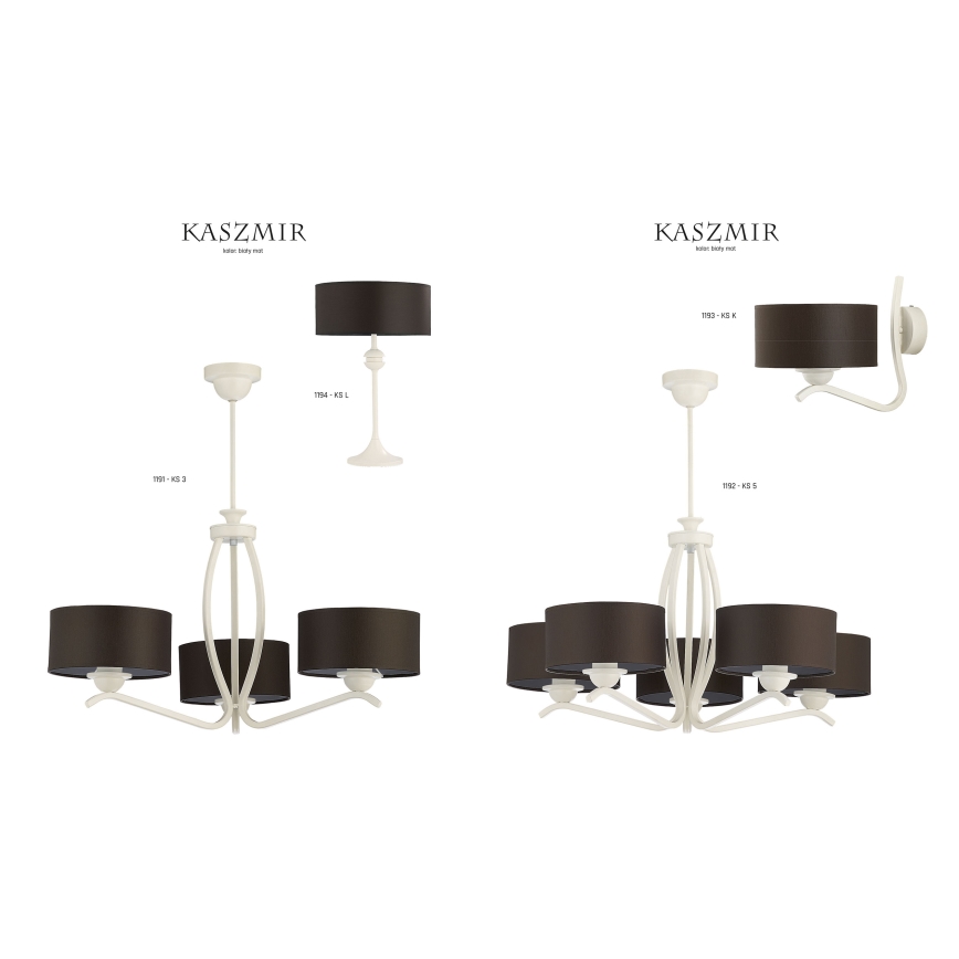 Jupiter 1192 - Lampada a sospensione KASZMIR 5xE27/60W/230V