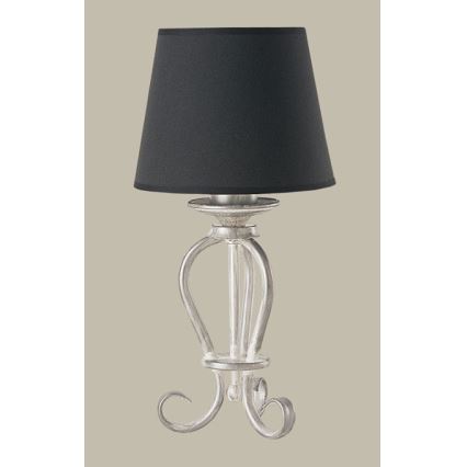 lampe de table ARKADA 1xE27/60W noir/argent patine