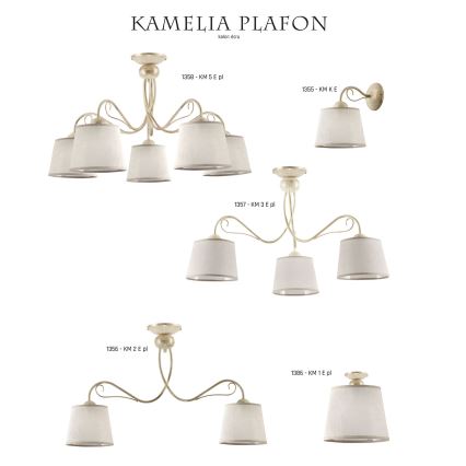 Jupiter 1357 - KM 3 PE - Deckenleuchte KAMELIA 3xE27/60W/230V