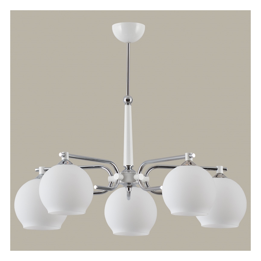 Jupiter 1399 - AX 5 B - Lampadario a sospensione con supporto rigido AXEL 5xE27/60W/230V