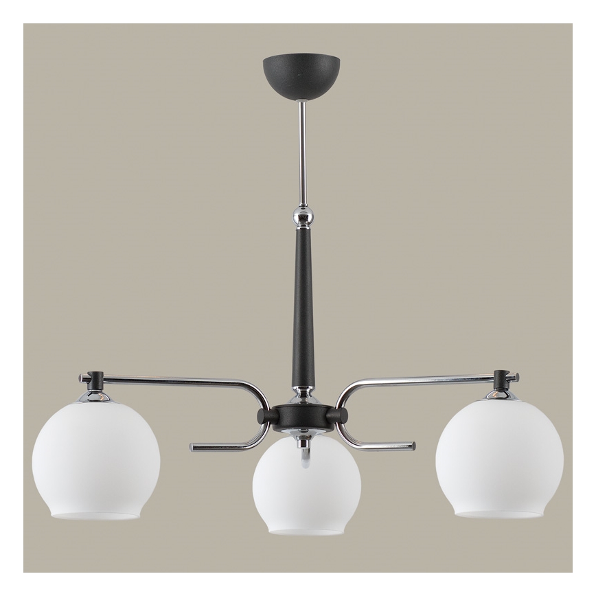 Jupiter 1401 - AX 3 G - Lampadario a sospensione con supporto rigido AXEL 3xE27/60W/230V