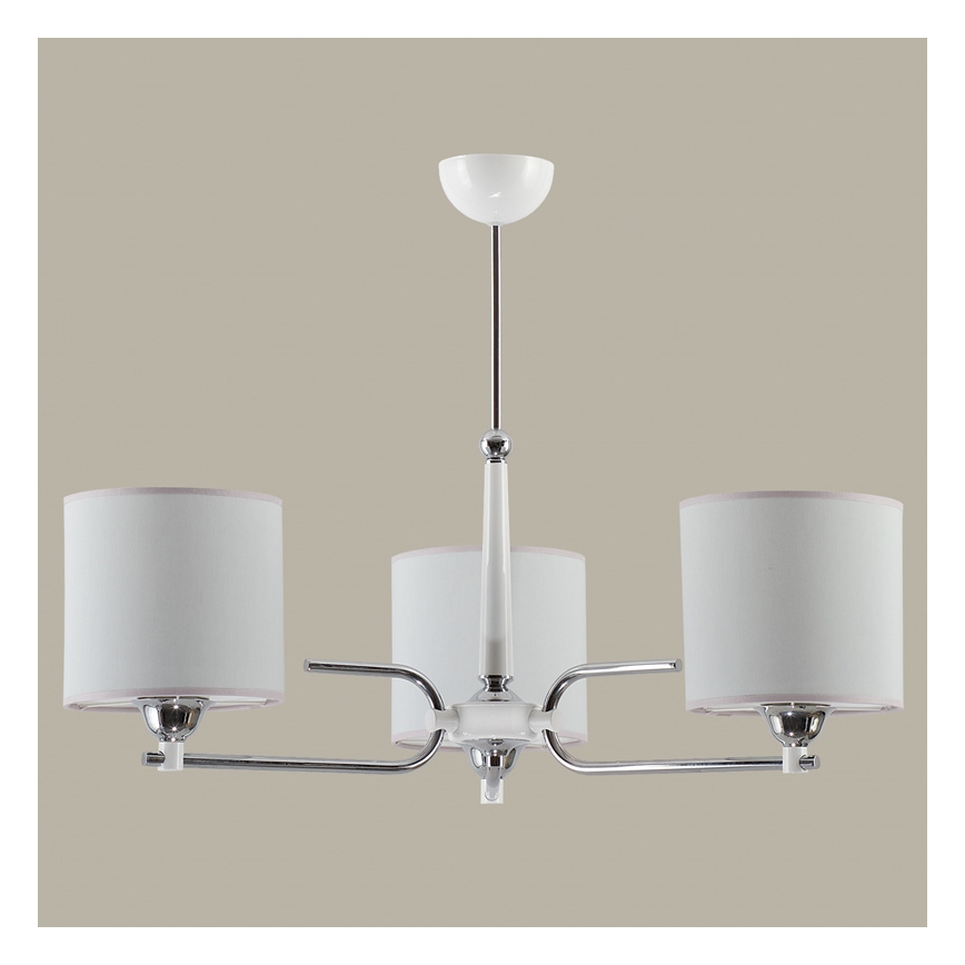 Jupiter 1404 - TW 3 B - Lampadario a sospensione con supporto rigido TWINGO 3xE27/60W/230V