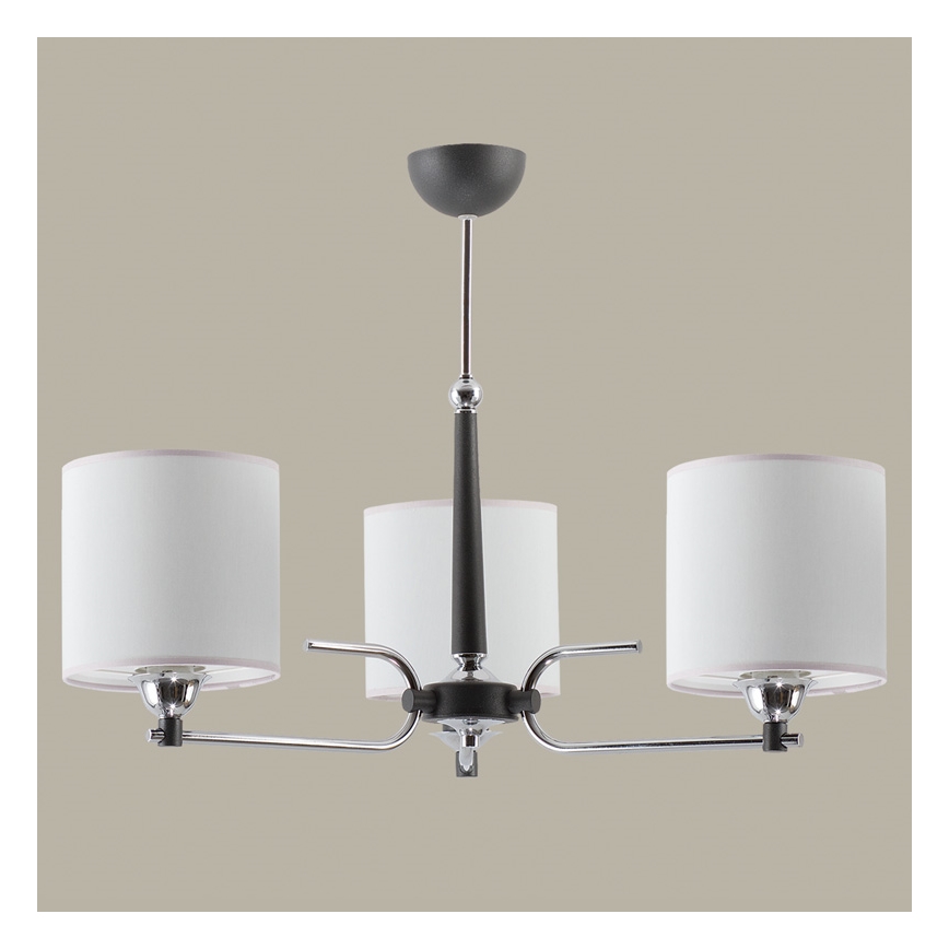 Jupiter 1407 - TW 3 G - Lampadario a sospensione con supporto rigido TWINGO 3xE27/60W/230V