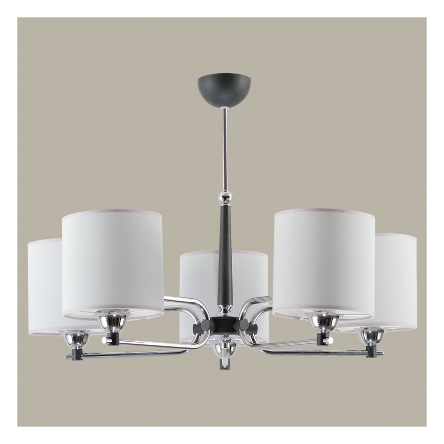 Jupiter 1408 - TW 5 G - Lustre avec tige TWINGO 5xE27/60W/230V
