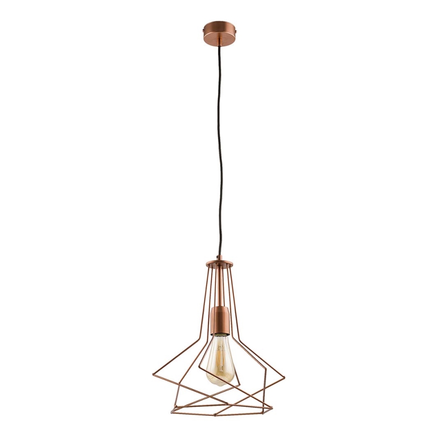 Jupiter 1656 - Lampadario a sospensione con filo ORO 1xE27/60W/230V rame