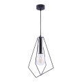 Jupiter 1661 - Lampadario a sospensione con filo KAIR 1xE27/60W/230V nero/cromo lucido
