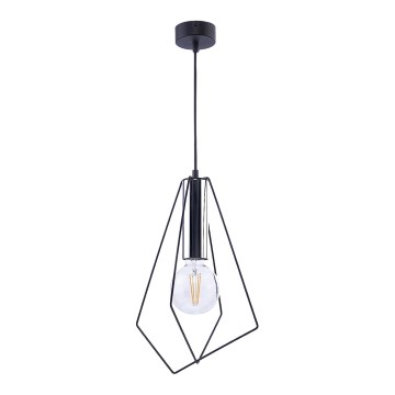 Jupiter 1661 - Lampadario a sospensione con filo KAIR 1xE27/60W/230V nero/cromo lucido
