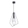 Jupiter 1661 - Lampadario a sospensione con filo KAIR 1xE27/60W/230V nero/cromo lucido