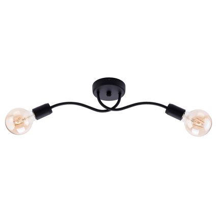 Jupiter 1672 - Applique LUCE 2xE27/60W/230V nero