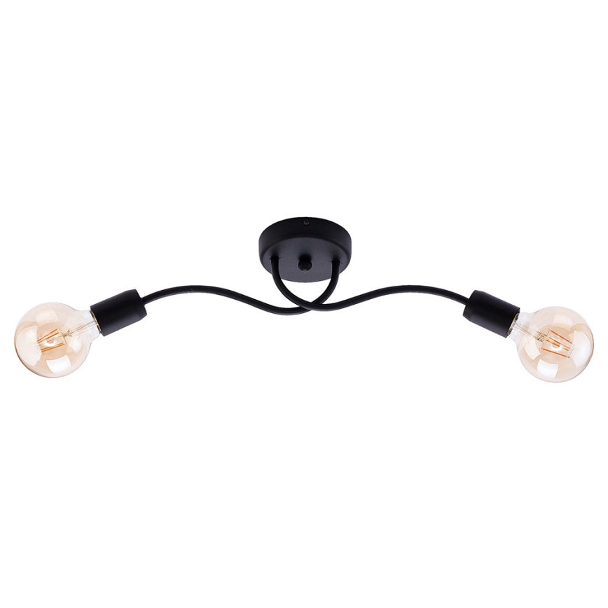 Jupiter 1672 - Applique LUCE 2xE27/60W/230V nero