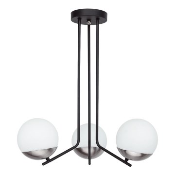Jupiter 1723 - Lampadario a sospensione con supporto rigido SANTA 3xE14/40W/230V cromo lucido