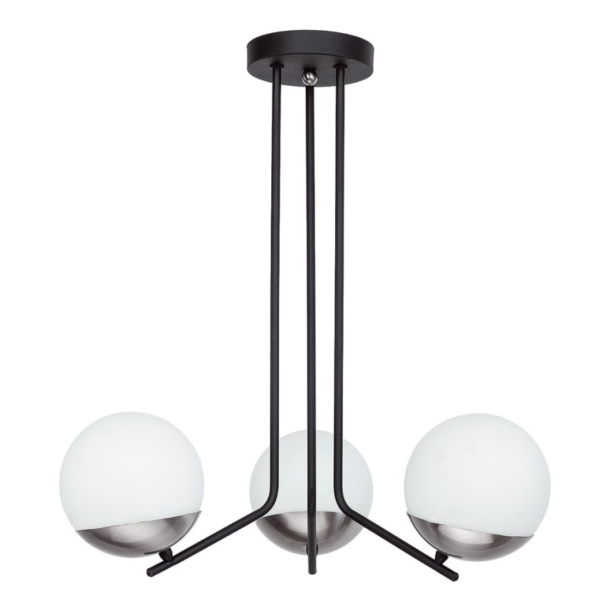 Jupiter 1723 - Lampadario a sospensione con supporto rigido SANTA 3xE14/40W/230V cromo lucido