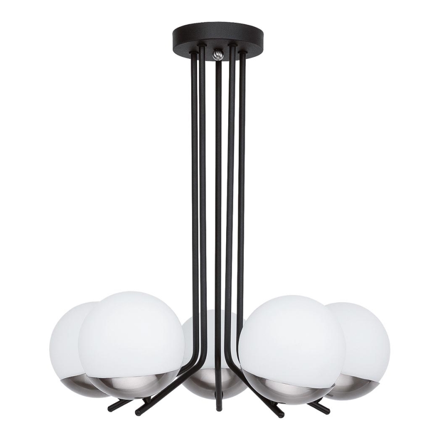 Jupiter 1724 - Suspension-barre SANTA 5xE14/40W/230V chrome brillant