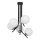 Jupiter 1737 - Suspension-barre TIM 5xE14/40W/230V chrome brillant