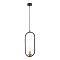 Jupiter 1809 - PI1 E14 - Lampadario a sospensione con filo PONTI 1xE14/40W/230V nero