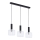 Jupiter 1857 - VA3 - Lampadario a sospensione con filo VANES 3xE27/60W/230V cromo lucido/nero