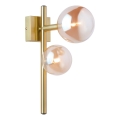 Jupiter 1900 - Applique murale NEPTUN 2xG9/14W/230V doré/beige fumé
