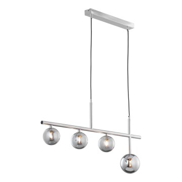 Jupiter 1902 - Suspension sur câble NEPTUN 4xG9/14W/230V chrome mat/gris fumé