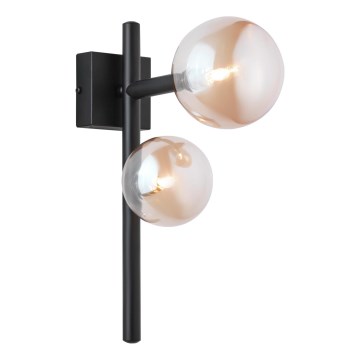 Jupiter 1906 - Applique da parete NEPTUN 2xG9/14W/230V nero/beige fumé