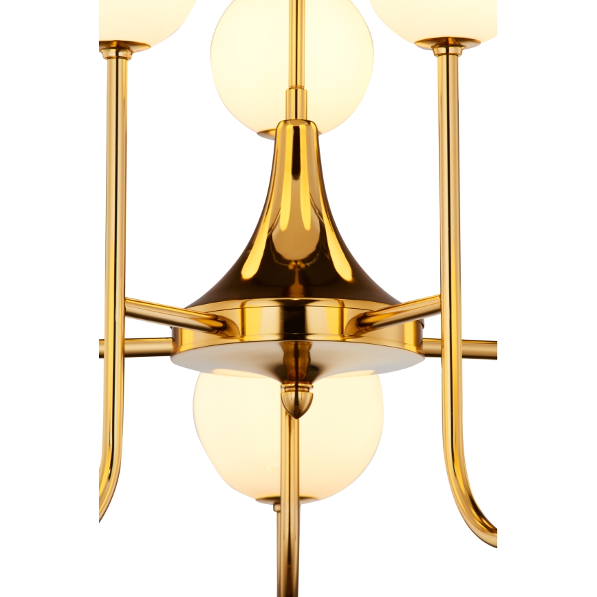 Jupiter 1942 - Lampadario su palo  SELEN 10xG9/40W/230V ottone