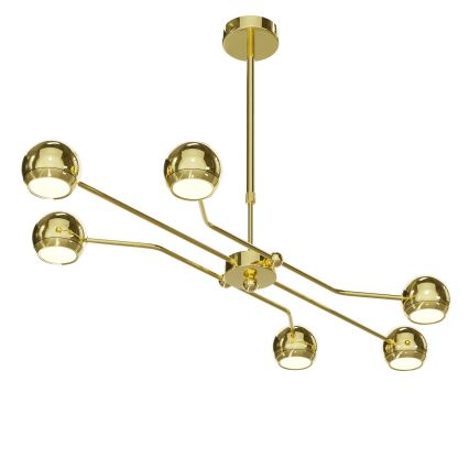 Jupiter 1978 - Kronleuchter an Stange TIANA 6xGU10/10W/230V golden