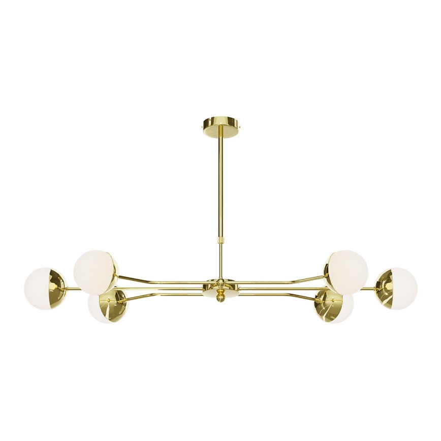 Jupiter 1980 - Kronleuchter an Stange TRENTO 6xG9/10W/230V golden