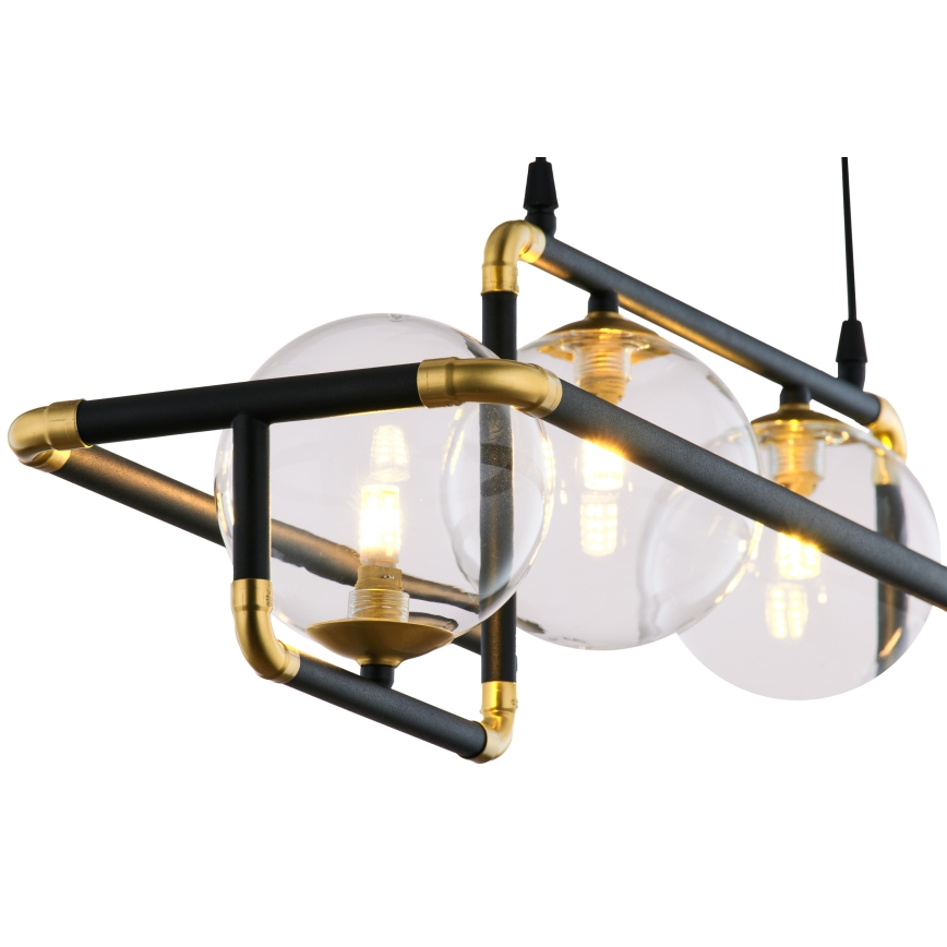 Jupiter 1982 - Suspension filaire ZAFRA 4xG9/10W/230V noir