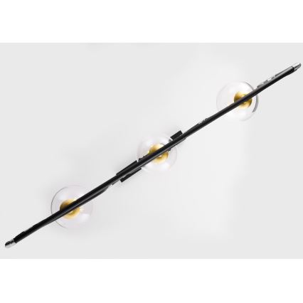 Jupiter 1990 - Suspension filaire HANZA 3xG9/10W/230V noir/doré