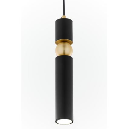 Jupiter 2003 - Hängeleuchte an Schnur ALAS 1xGU10/10W/230V schwarz/golden