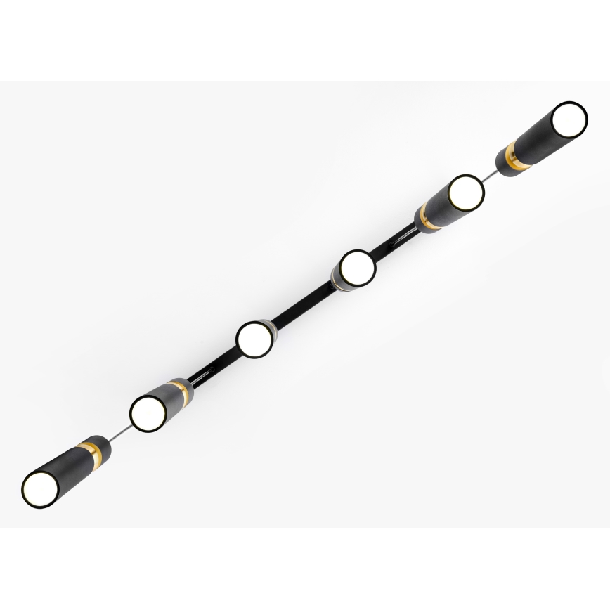 Jupiter 2005 - Lampadario a sospensione con filo ALAS 6xGU10/10W/230V nero/oro
