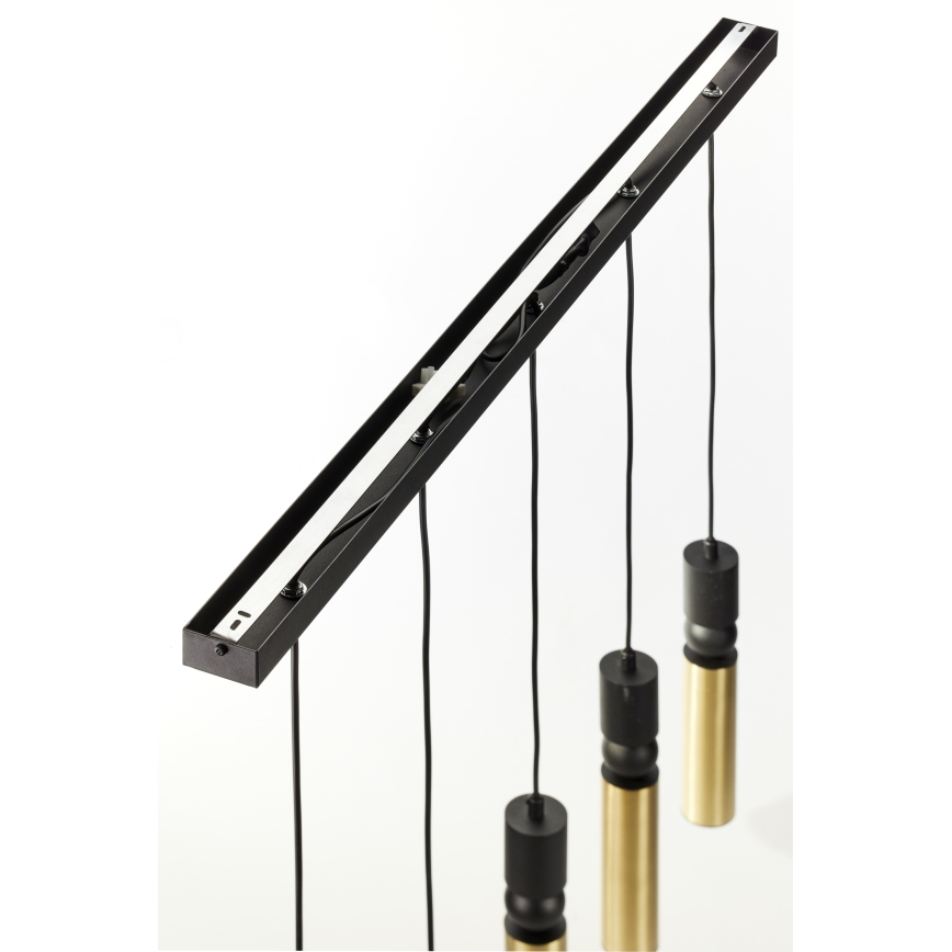 Jupiter 2012 - Suspension filaire ALAS 5xGU10/10W/230V noir/doré