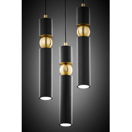 Jupiter 2013 - Suspension filaire ALAS 3xGU10/10W/230V noir/doré