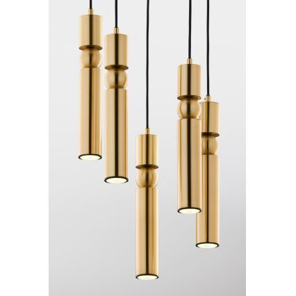 Jupiter 2020 - Lampadario a sospensione con filo ALAS 5xGU10/10W/230V oro