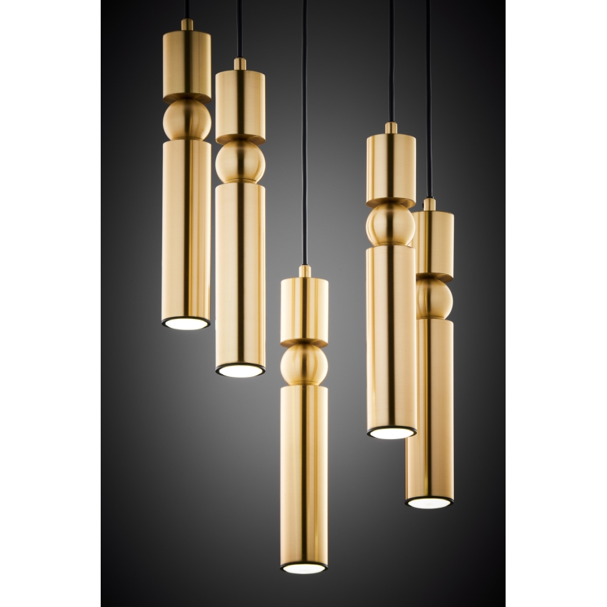Jupiter 2020 - Lampadario a sospensione con filo ALAS 5xGU10/10W/230V oro