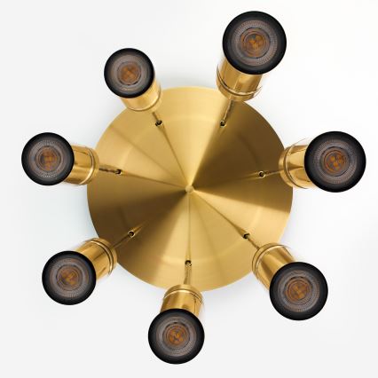 Jupiter 2021 - Lampadario a sospensione con filo ALAS 7xGU10/10W/230V oro