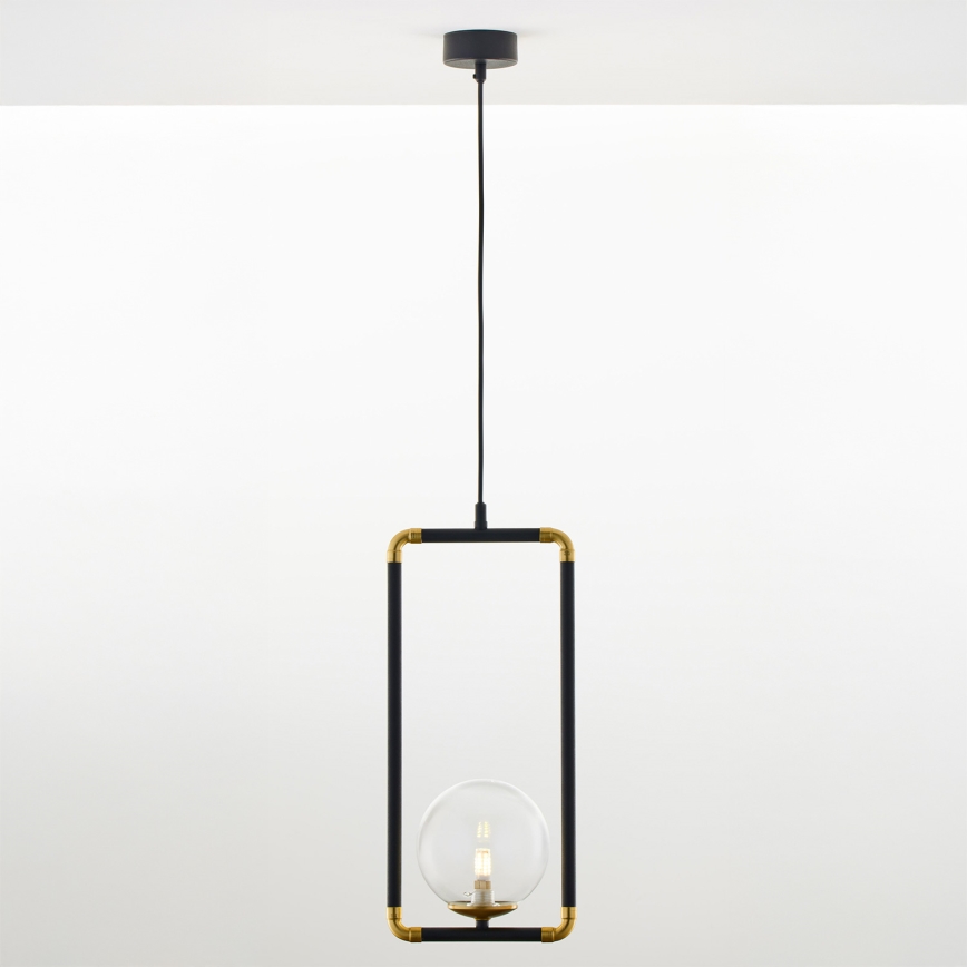 Jupiter 2023 - Suspension filaire ZAFRA 1xG9/10W/230V noir/doré/transparent