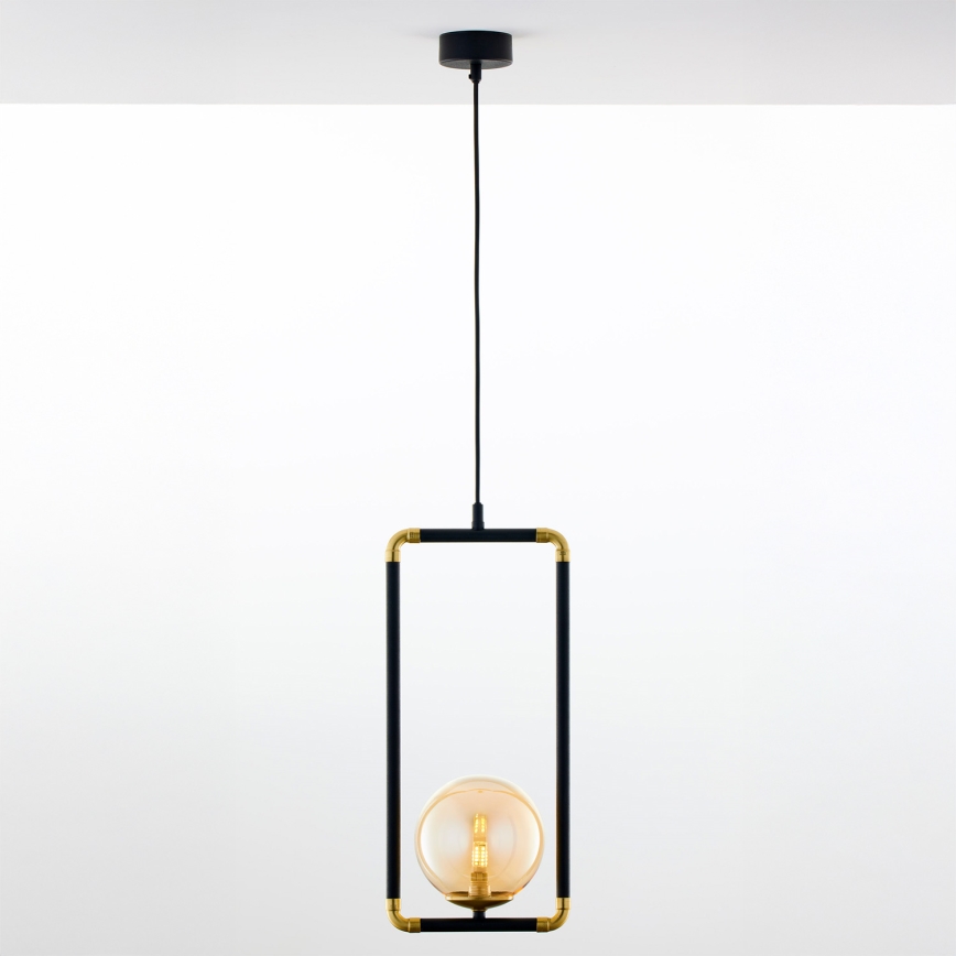 Jupiter 2024 - Lampadario a sospensione con filo ZAFRA 1xG9/10W/230V nero/oro/beige