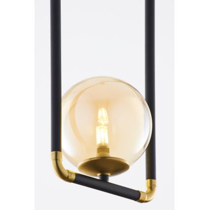 Jupiter 2024 - Lampadario a sospensione con filo ZAFRA 1xG9/10W/230V nero/oro/beige