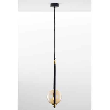 Jupiter 2024 - Lampadario a sospensione con filo ZAFRA 1xG9/10W/230V nero/oro/beige