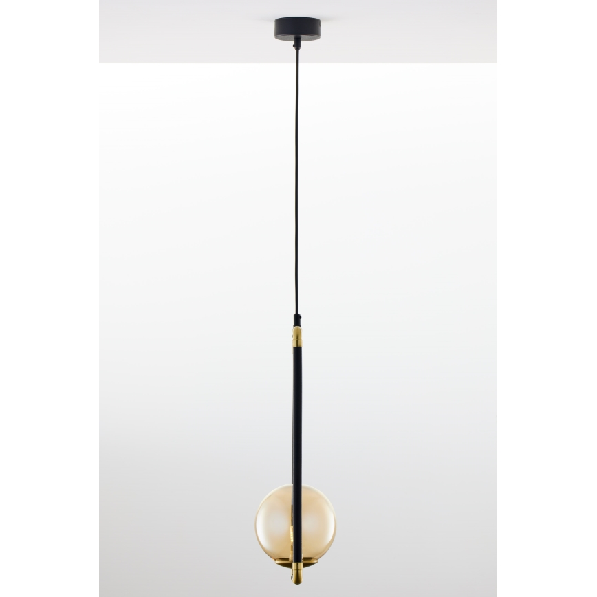 Jupiter 2024 - Lampadario a sospensione con filo ZAFRA 1xG9/10W/230V nero/oro/beige